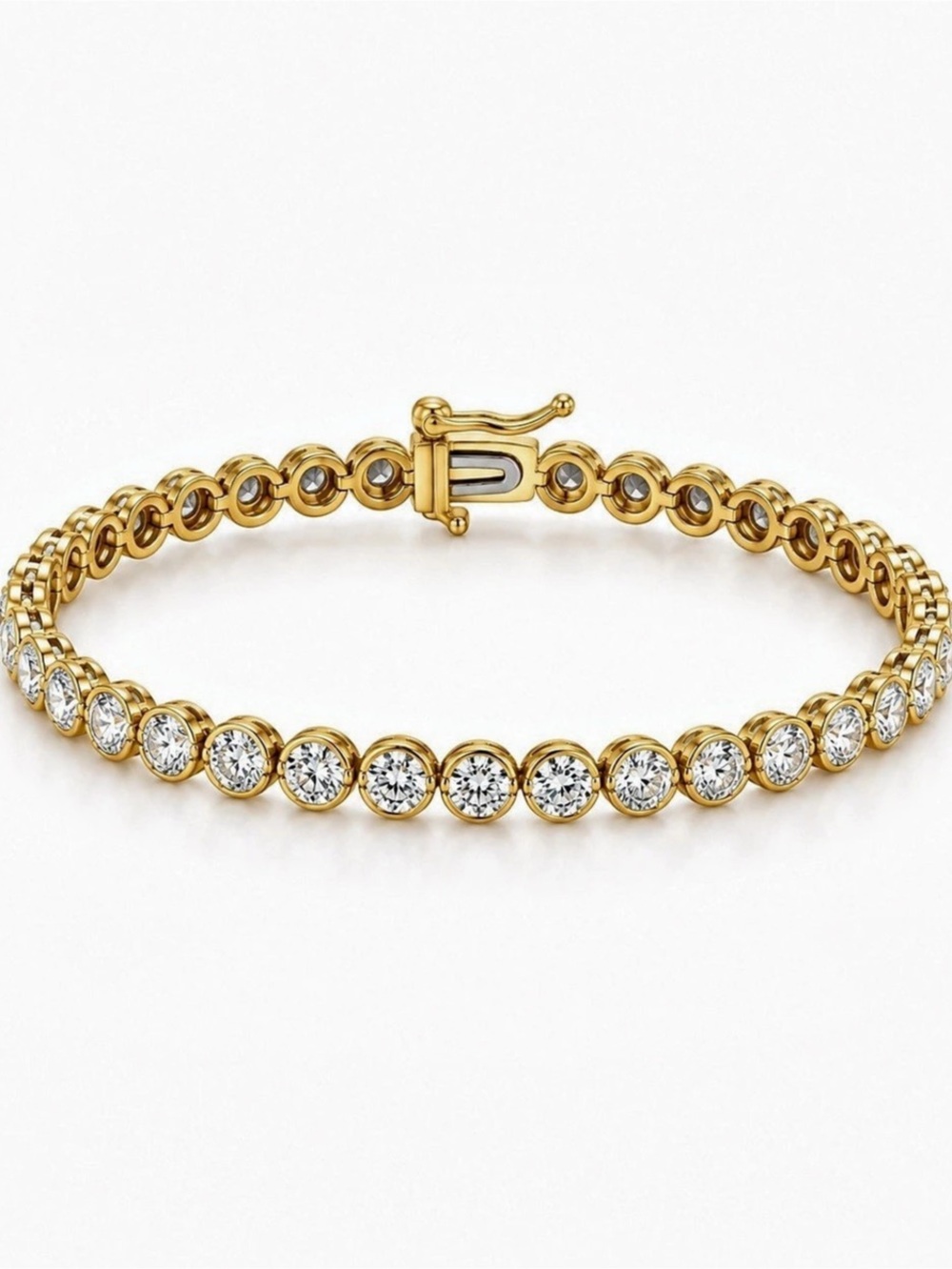 2 CTW Lab Grown Diamond Tennis Bracelet 14K Gold Over Sterling Silver 7.25โ